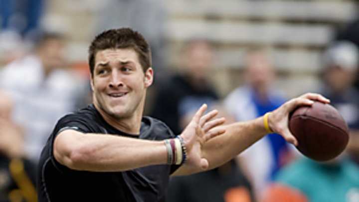 Florida's pro day was a true circus, with Tim Tebow front and center