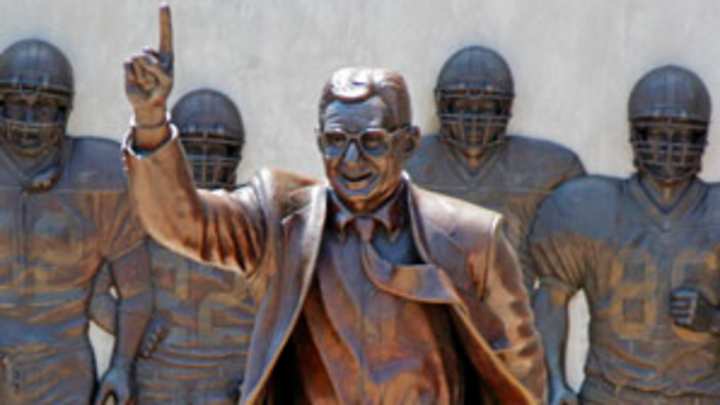 Statues have been erected outside stadiums since Roman Empire