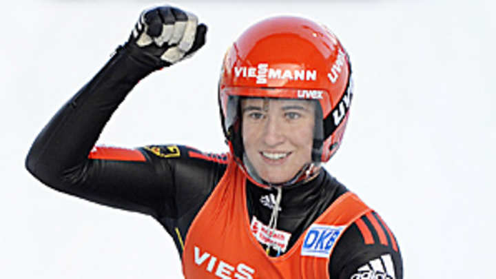Germans sweep top 3 places in luge World Cup