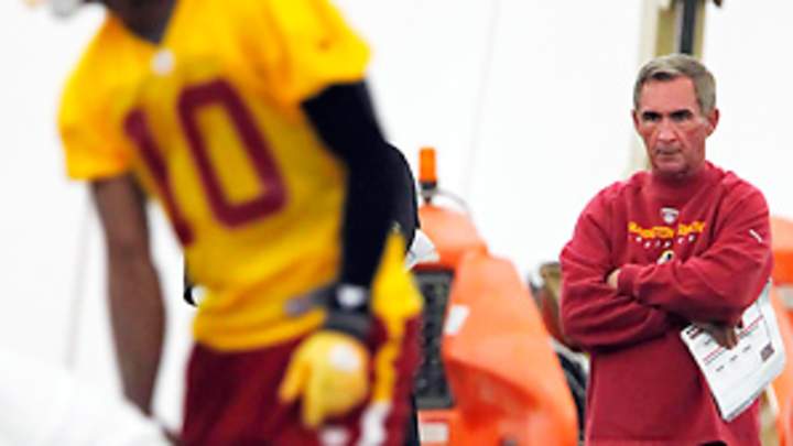 Redskins' Shanahan not sweating as important season approaches Redskins' Shanahan not sweating as important season approaches
