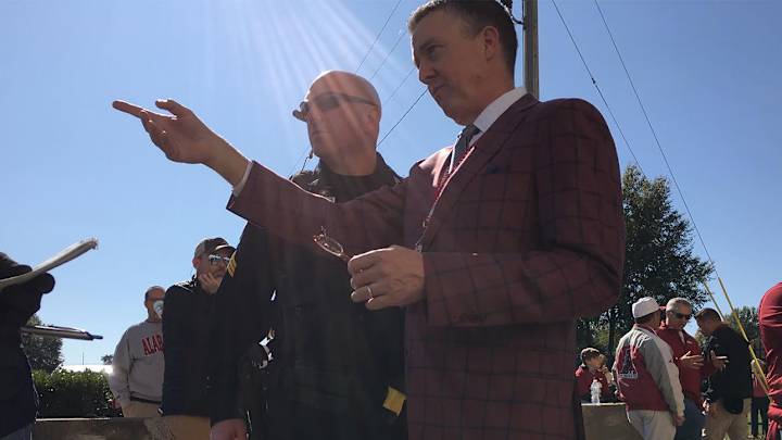 From Greeting Fans to Recruiting, Alabama's AD May Be the Busiest Man on Game Day