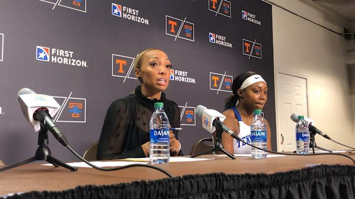 VIDEO: Tennessee State coach Jessica Kern, forward Jaden Wrightsell postgame