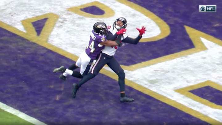 Officials Fail to Call Pass Interference Against Ravens, Ruling Upheld After Texans Challenge Officials Fail to Call Pass Interference Against Ravens, Ruling Upheld After Texans Challenge