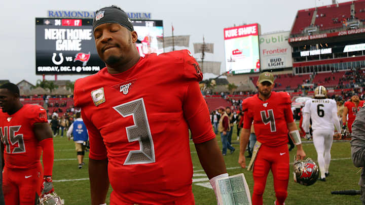Bruce Arians Updates Jameis Winston's Status After Ankle Injury