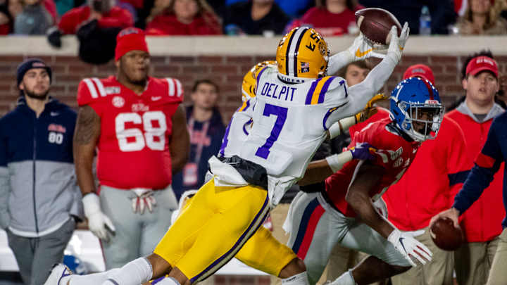 LSU Coach Ed Orgeron 'Unsure' if Grant Delpit Will Play vs Arkansas, Talks Michael Divinity's Return