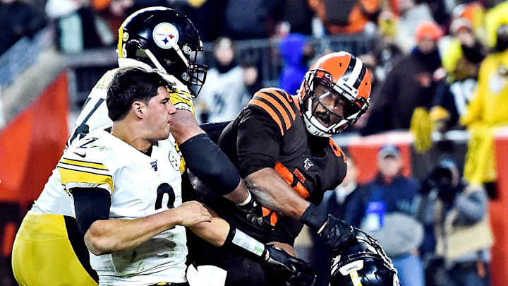 Mason Rudolph Fined $50,000 for Role in Browns-Steelers Brawl Mason Rudolph Fined $50,000 for Role in Browns-Steelers Brawl