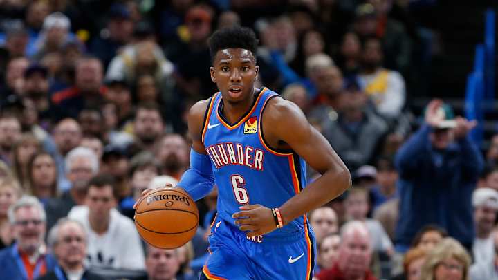 Hamidou Diallo out with a Hyper-Extended Right Elbow.