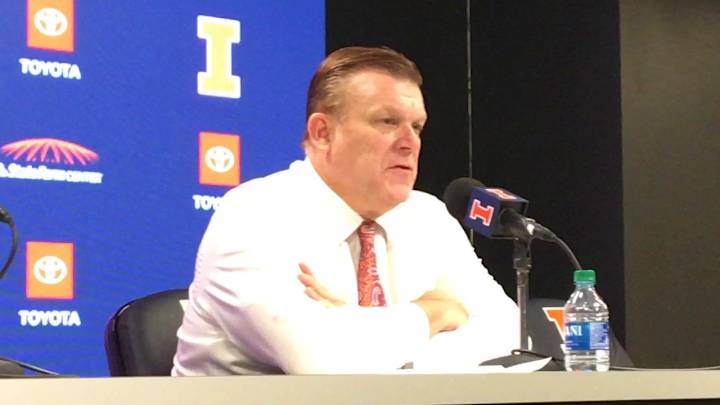 VIDEO: Illinois Coach Brad Underwood After 81-79 Loss to Miami