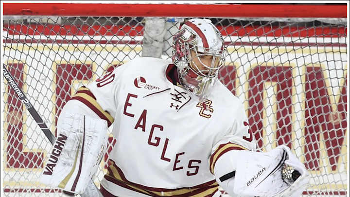 Men's Hockey Defeats Boston University 4-3 In Thriller At Kelley Rink