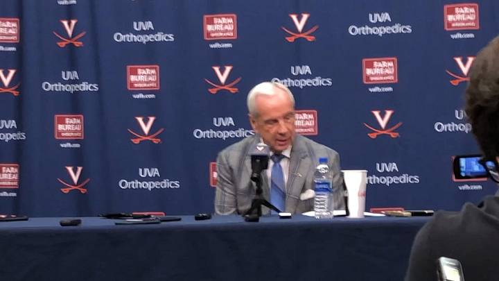 WATCH: After Loss at Virginia, Roy Williams Says He's Never Been More Frustrated