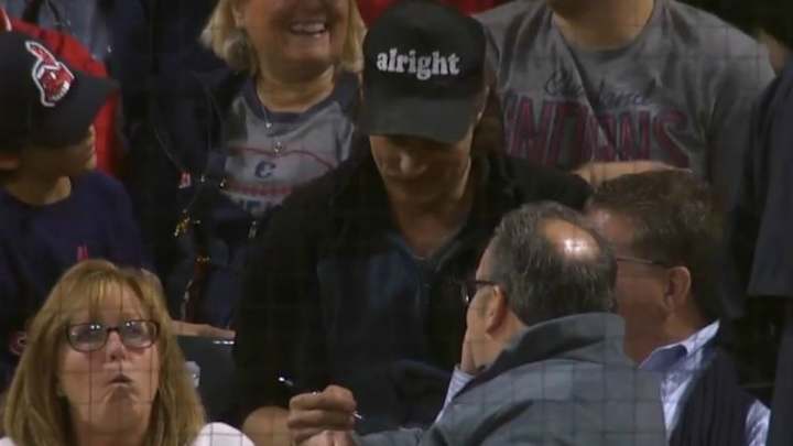 Matthew McConaughey Takes in an Indians Game While Shooting Movie in Cleveland