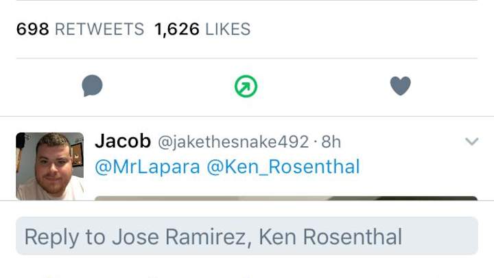 One Indians Player Loves Fox Sports' Ken Rosenthal's Recent MLB Power Rankings