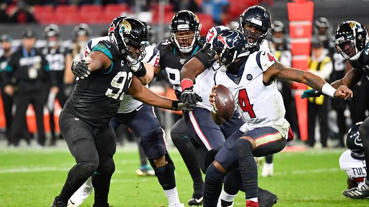 Jaguars HC Doug Marrone Theorizes on Calais Campbell's 2019 Production Jaguars HC Doug Marrone Theorizes on Calais Campbell's 2019 Production