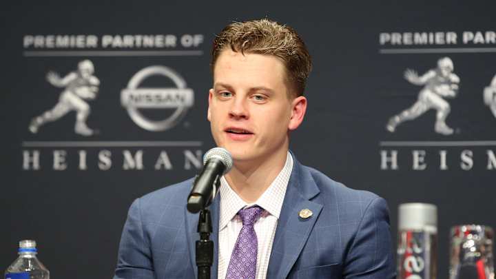 Joe Burrow Becomes Emotional While Thanking Coach O in Heisman Speech: 'I'm Forever Grateful For You'