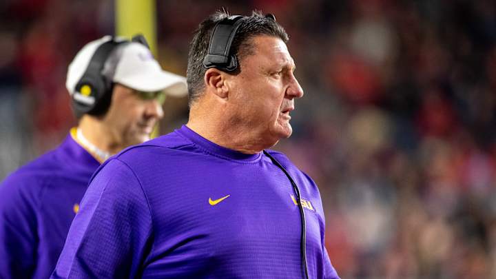 LSU Football Coach Ed Orgeron Named AP Coach of the Year