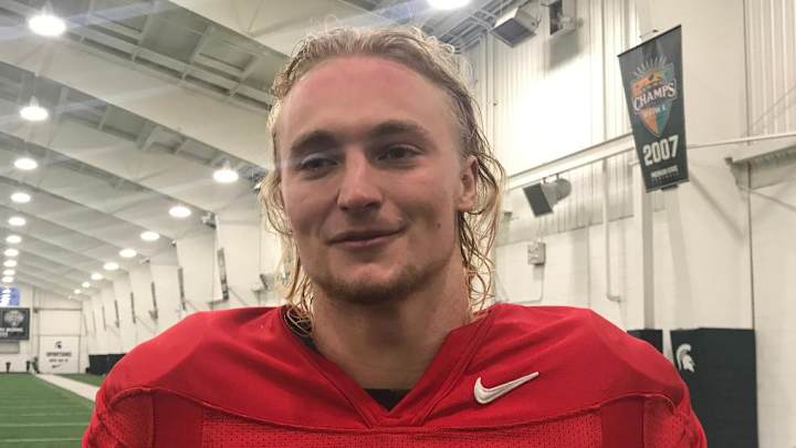 QB Rocky Lombardi Content Watching Friend Brian Lewerke End Career