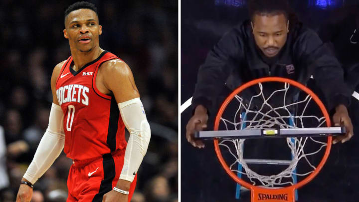 Rockets-Clippers Game Paused After Russell Westbrook Claims Rim Is Crooked
