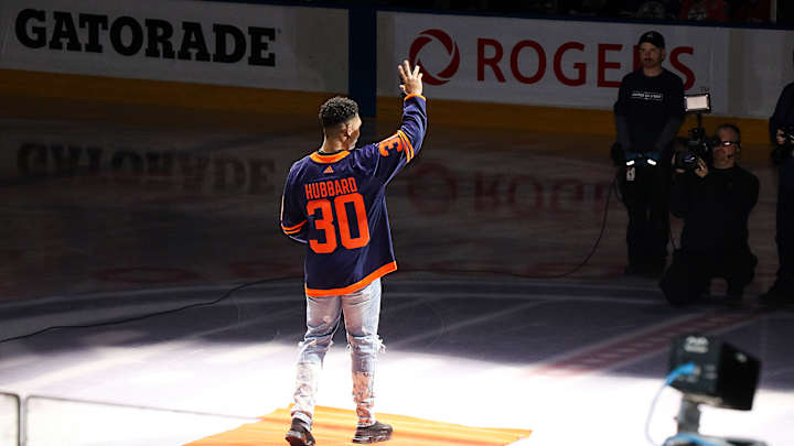 Chuba Hubbard Honored by Hometown Edmonton Oilers