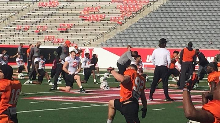 Final Practice of the Year for the Pokes Final Practice of the Year for the Pokes