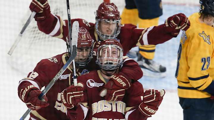 Led By Freshmen Line, Boston College Defeats Merrimack 6-2