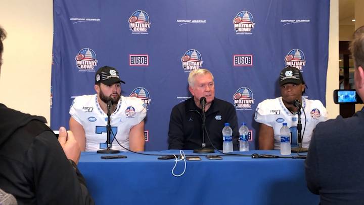 WATCH: Mack Brown, Myles Dorn and Sam Howell Discuss Military Bowl Victory WATCH: Mack Brown, Myles Dorn and Sam Howell Discuss Military Bowl Victory