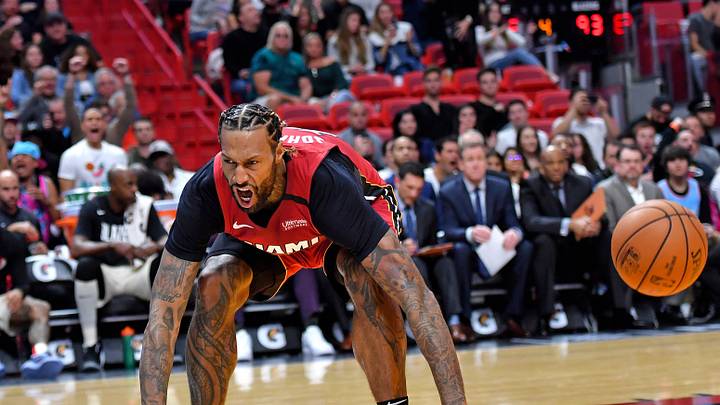 Heat's James Johnson goes from spectator to contributor in victory against Trail Blazers Heat's James Johnson goes from spectator to contributor in victory against Trail Blazers