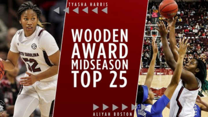 Gamecocks Harris and Boston make midseason Wooden Award List