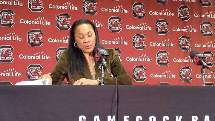 Dawn Staley pleased but not satisfied after Arkansas win
