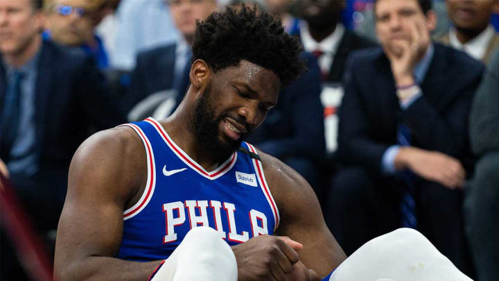 Report: Joel Embiid Out With Torn Ligament in Left Hand, Evaluating Treatment Options