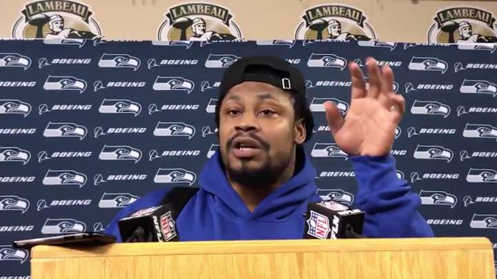 Marshawn Lynch Uses Press Conference to Give Young Players Advice on Their Futures
