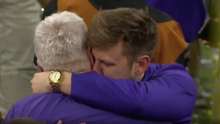 LSU OC Steve Ensminger Shares Emotional Embrace With Son Following National Championship Win LSU OC Steve Ensminger Shares Emotional Embrace With Son Following National Championship Win