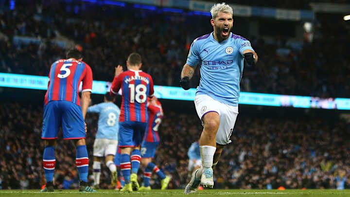 Sergio Aguero Nets 250th Goal as Manchester City Stumbles vs. Palace
