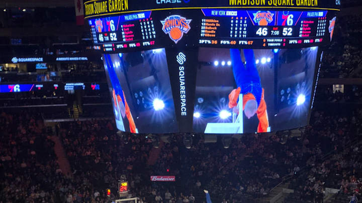 Halftime: Knicks Trail 76ers 52-46