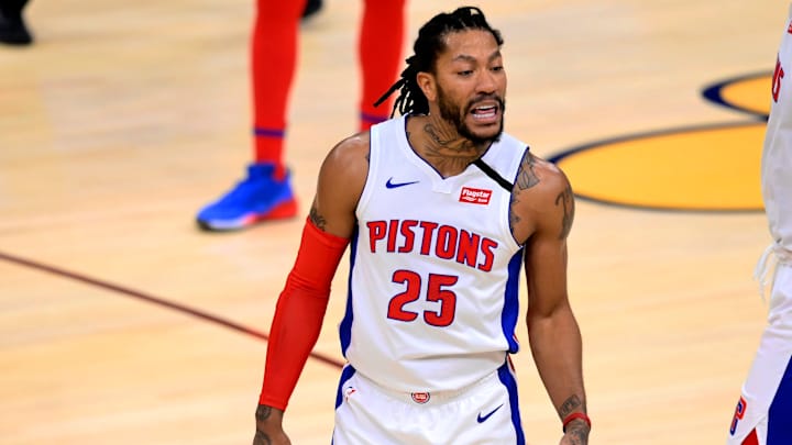 Philadelphia 76ers Interested in Pistons' Derrick Rose Philadelphia 76ers Interested in Pistons' Derrick Rose