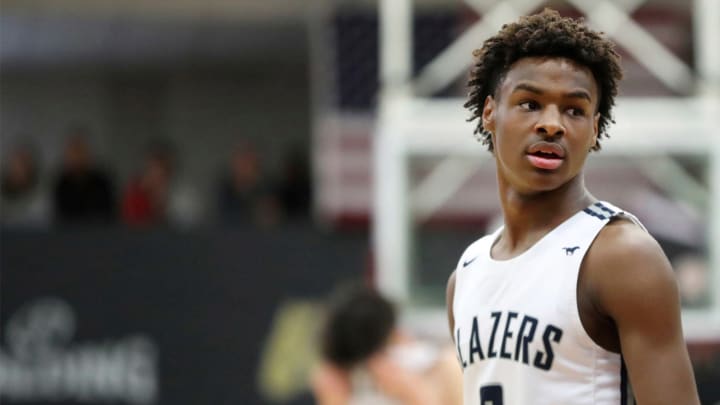 Bronny James Hit With Debris During Loss at Hoophall Classic; LeBron Addresses Incident Bronny James Hit With Debris During Loss at Hoophall Classic; LeBron Addresses Incident