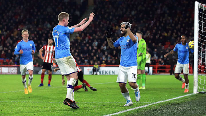 Sergio Aguero Gives Man City Edge Over Sheffield United