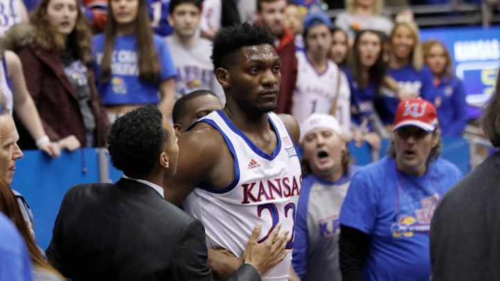 Big 12 Announces Suspensions of Four Players in Kansas-Kansas State Brawl Big 12 Announces Suspensions of Four Players in Kansas-Kansas State Brawl