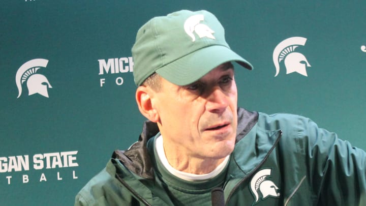 MSU OC DAVE WARNER AFTER BEATING RUTGERS!