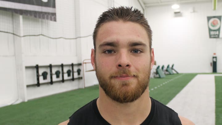 MSU MLB Joe Bachie After Practice!