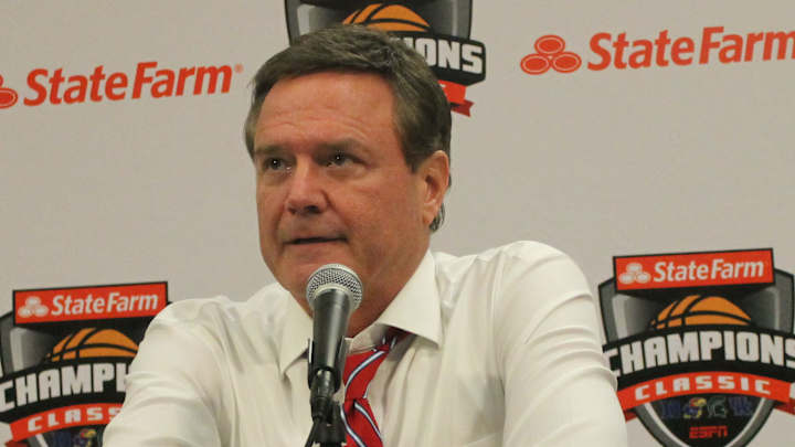 Kansas Coach Bill Self After Beating Michigan State