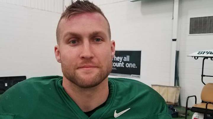 MSU TE Matt Sokol After Practice Rutgers Week!
