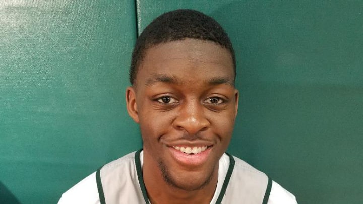 MSU G Gabe Brown after Practice