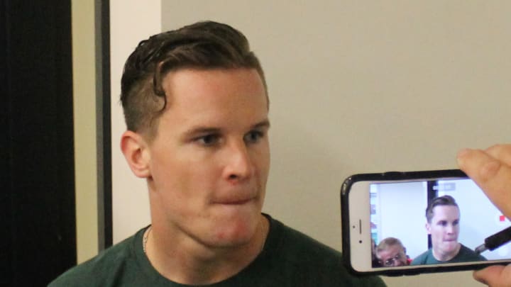 MSU QB Brian Lewerke Post Win Over IU!