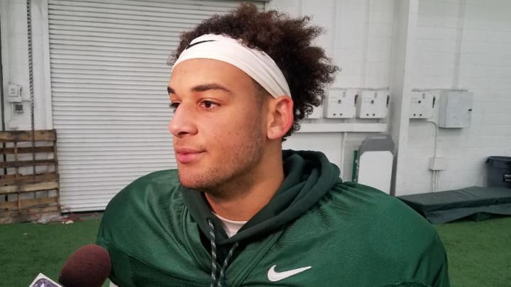 MSU WR Cody White After Practice Rutgers Week!