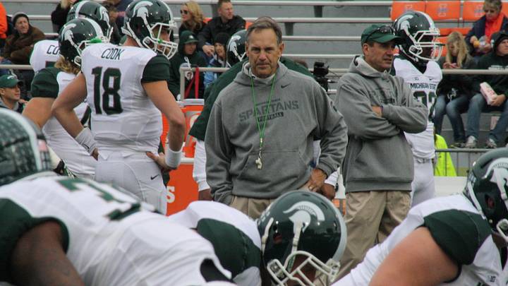 Michigan State Spartan Spring Football Has 1st Practice in Full Pads Michigan State Spartan Spring Football Has 1st Practice in Full Pads