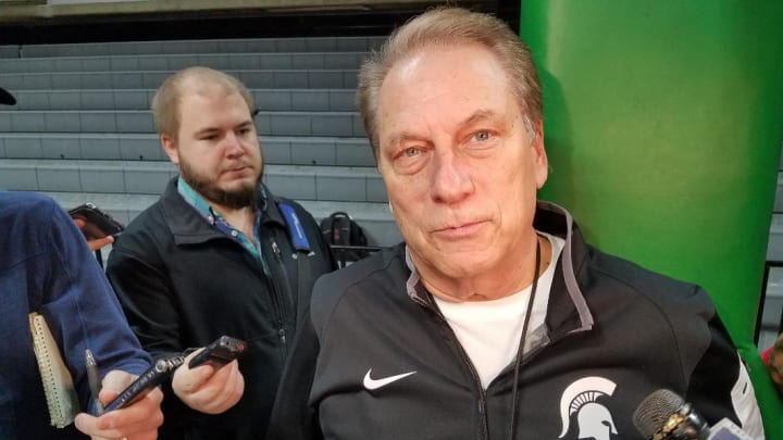 MOMENTS AGO:  Tom Izzo After Practice!