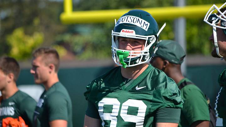 Michigan State Scrimmages Under the Lights at Spartan Stadium Michigan State Scrimmages Under the Lights at Spartan Stadium