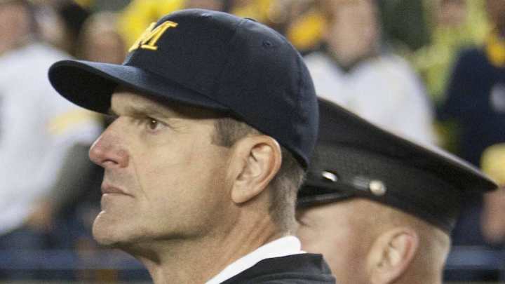 Jim Harbaugh Michigan Wolverine Head Coach Talks Post Blow Out of Michigan State Football