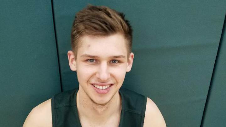 Matt McQuaid After Practice Pre-Iowa