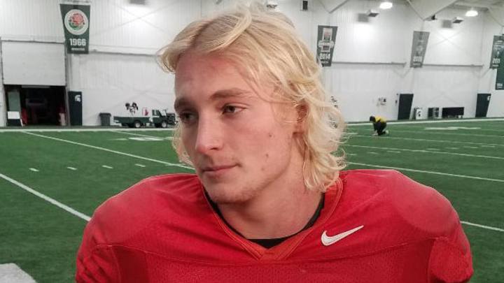 MSU QB Rocky Lombardi After Practice Rutgers Week!